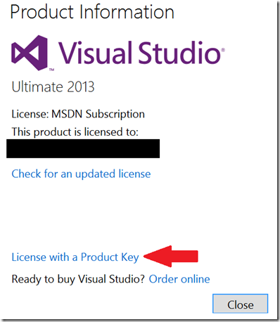 msdn visual studio 2013 product key